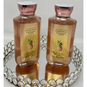 2ALL NEW Pink Pineapple COSTA RICA Sunrise Body Wash Gel 10 oz Bath & Body Works